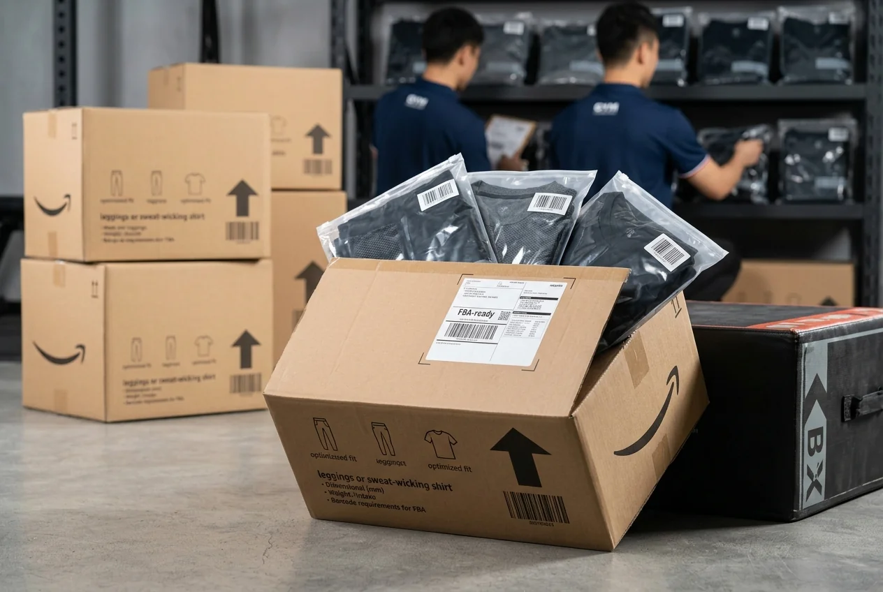 Amazon FBA-ready packaging for activewear