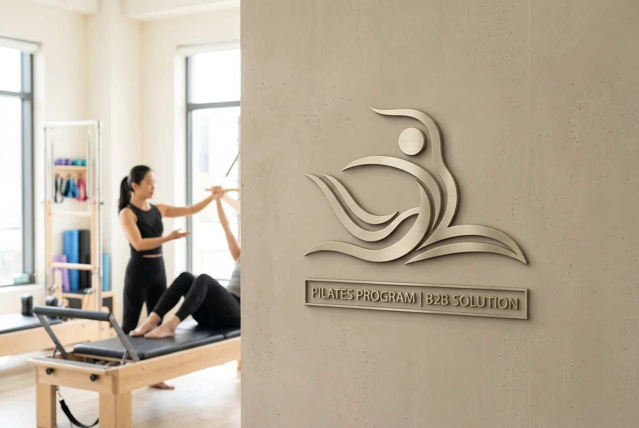Pilates studio program logo placeholder
