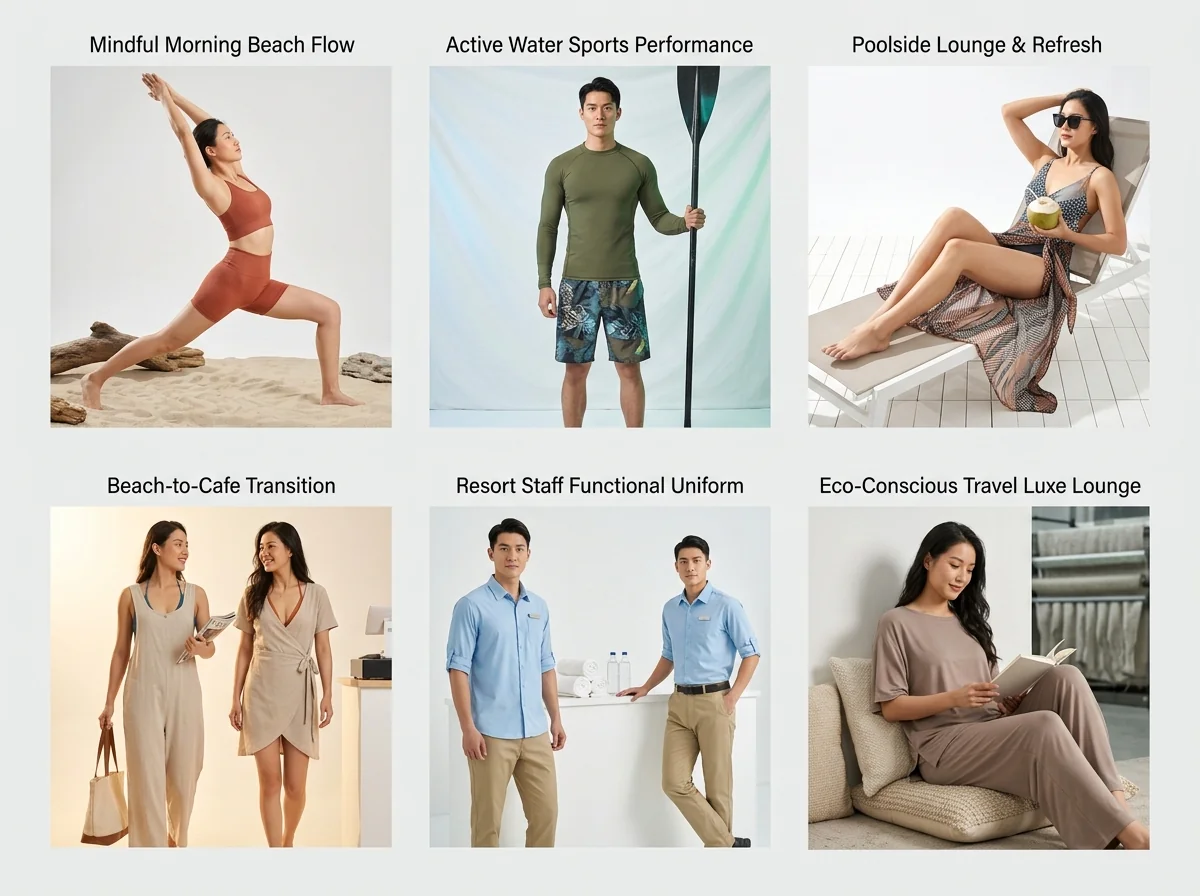 Resort beach vacation wear