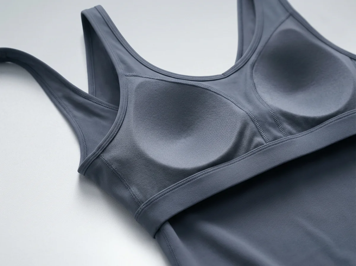 Integrated light-support chest pad