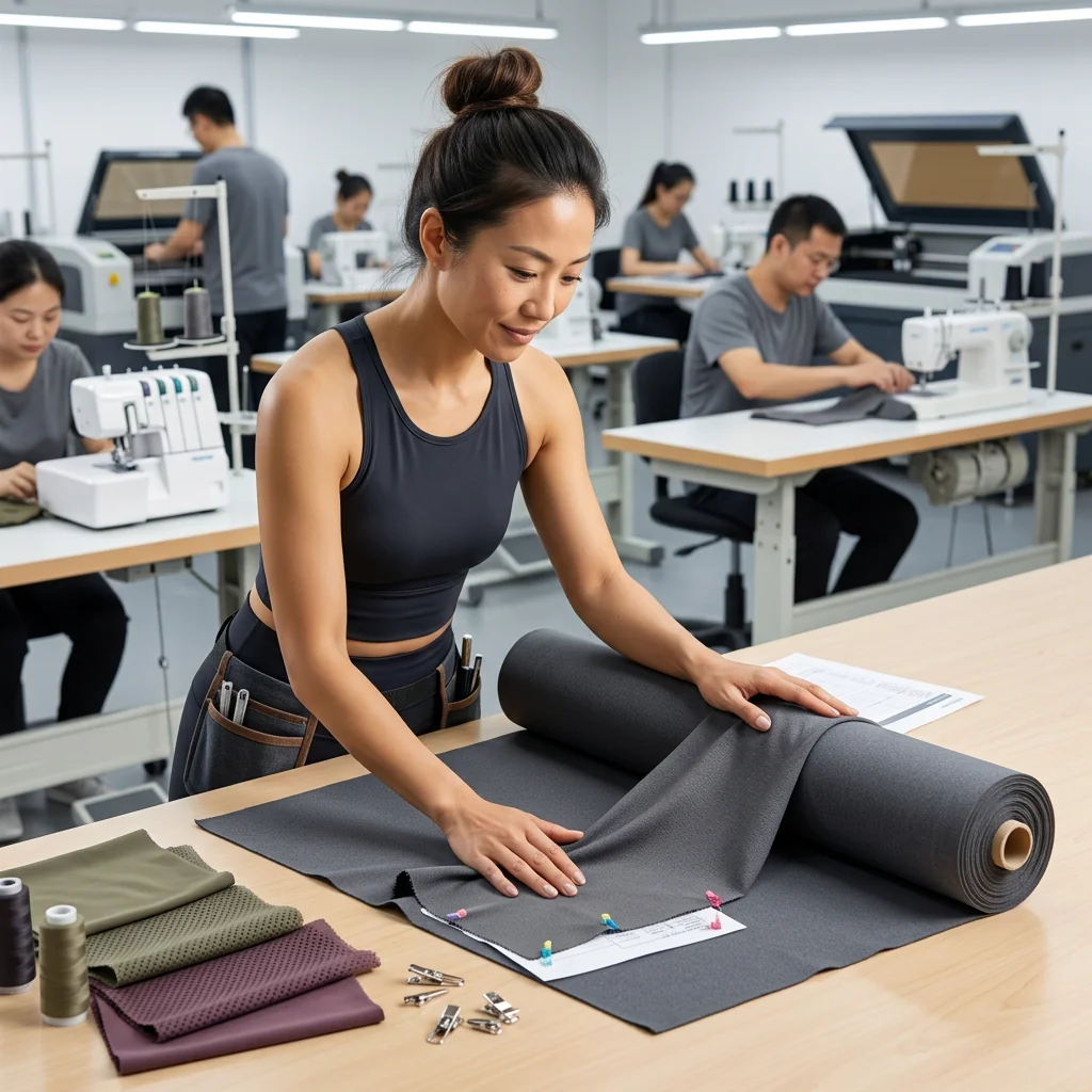 Maya Hartley, yoga teacher and Yogavendor fabric & construction consultant