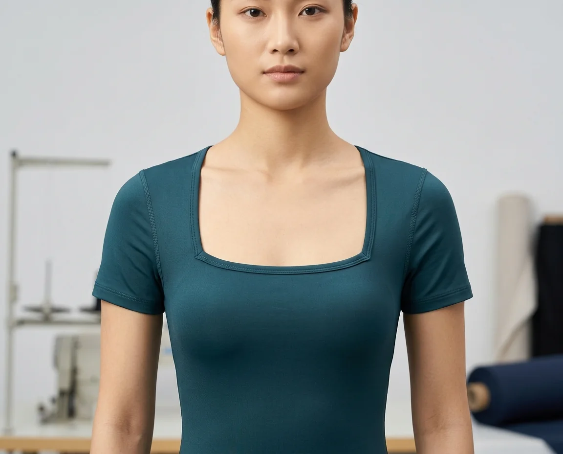Square neckline bodysuit