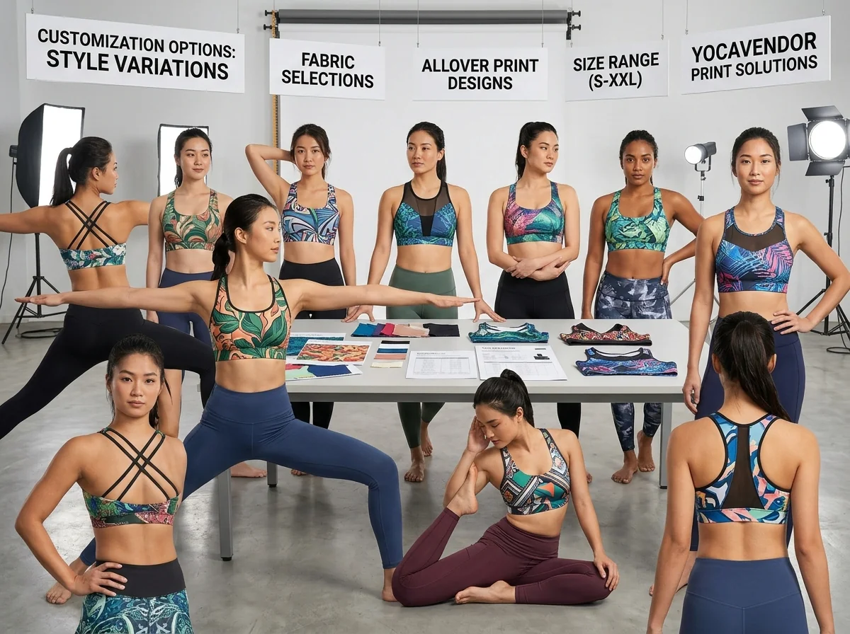 Sublimation print activewear with full-color allover graphic