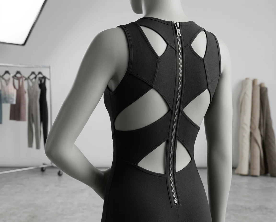 Zip-back jumpsuit